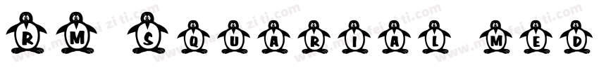 RM Squarial medium字体转换